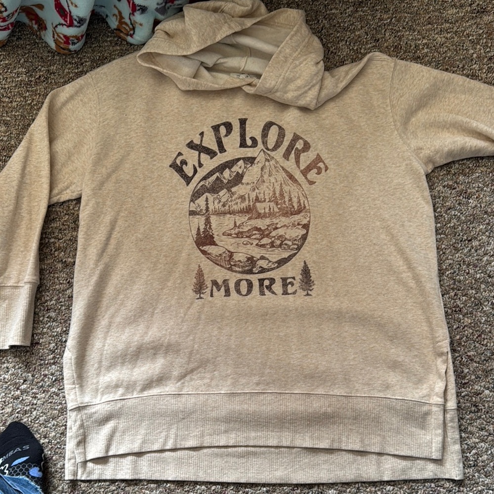 Maurices Tan Explore More Hoodie